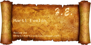 Hartl Evelin névjegykártya